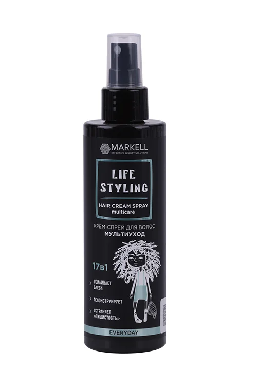 Крем-спрей Markell Life Styling Мультиуход 17в1 для волос 195 мл