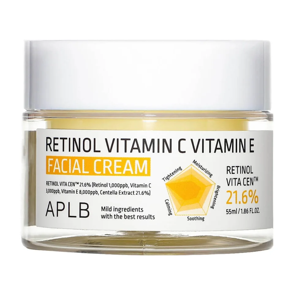 Крем для лица с ретинолом и витамином С Retinol VitaminC VitaminE Facial Cream, 55 мл, Aplb