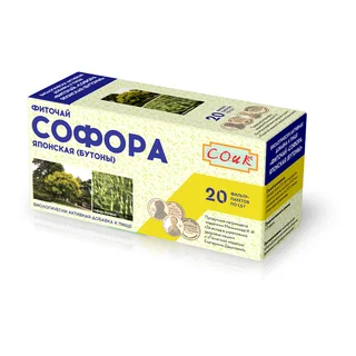 Соик чайный напиток софора японская бутоны ф п 1,5 гр 20 шт