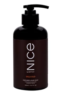 Мыло жидкое Nice by Septivit парфюмированное Wild oud для рук / тела 300 мл