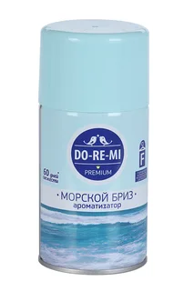 Сменный блок освежитель воздуха До-ре-ми Премиум "Дыхание моря" 250 мл