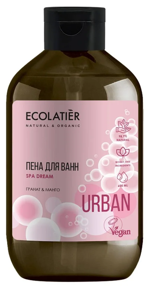 Пена для ванн гранат&манго 600 мл Ecolatier