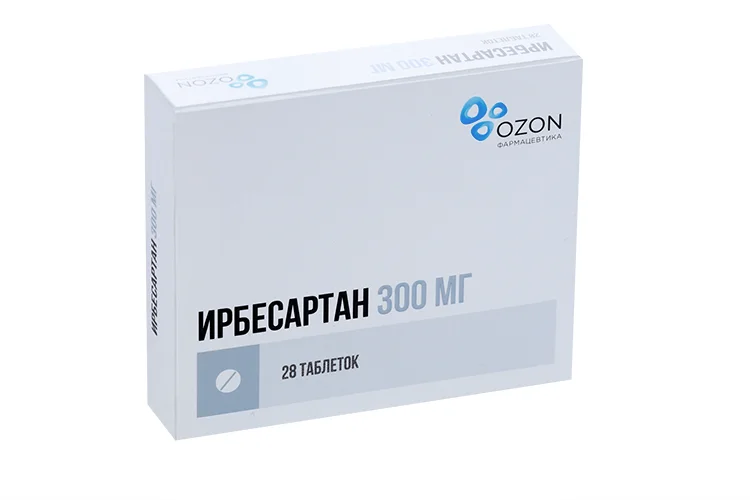 Ирбесартан таблетки 300 мг 28 шт