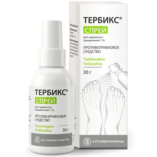 Тербикс спрей тербинафин 1%30 гр