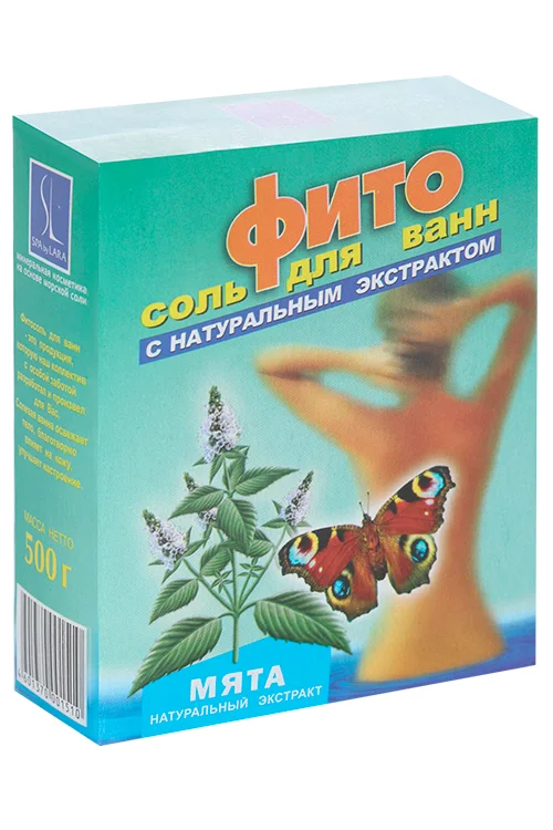 Соль для ванн Мята, 500 г