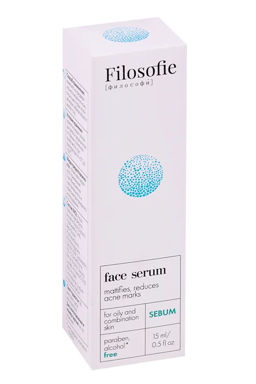 Сыворотка Filosofie Sebum face против несоверш для жирной / комбинир кожи для лица 15 мл