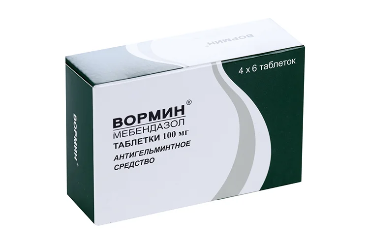 Вормин таблетки 100 мг 24 шт