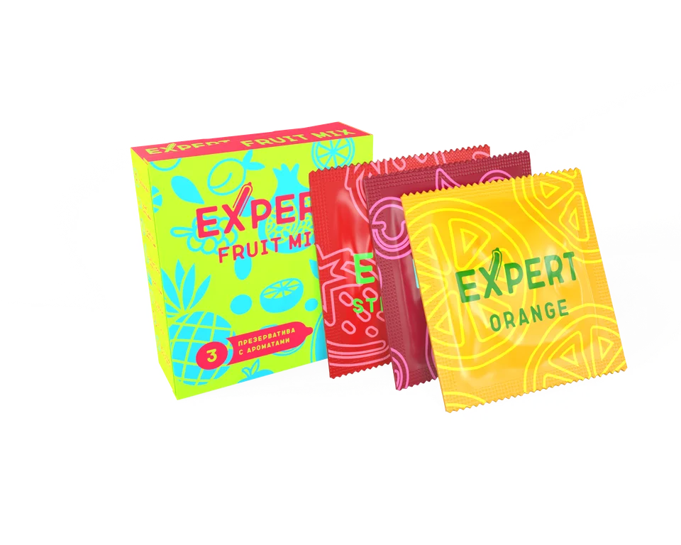 Презервативы Expert Ароматизированные, цветные 3 шт.