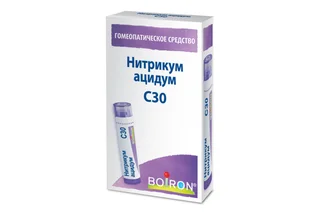 Гомеопатические монокомпонентные препараты мин-хим происх 4 гр гранулы гомеопатические C30 Нитрикум ацидум