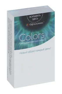 Контактные линзы цветные Офтальмикс Colors Green D -0,00 DIA 14,2