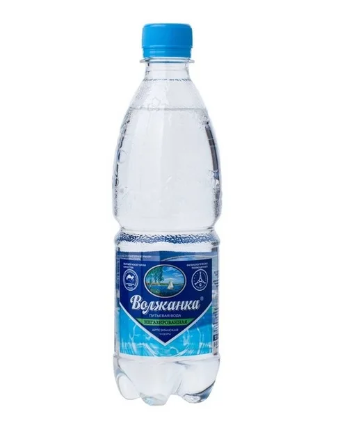 Вода мин Волжанка 0,5 л пластик без газа