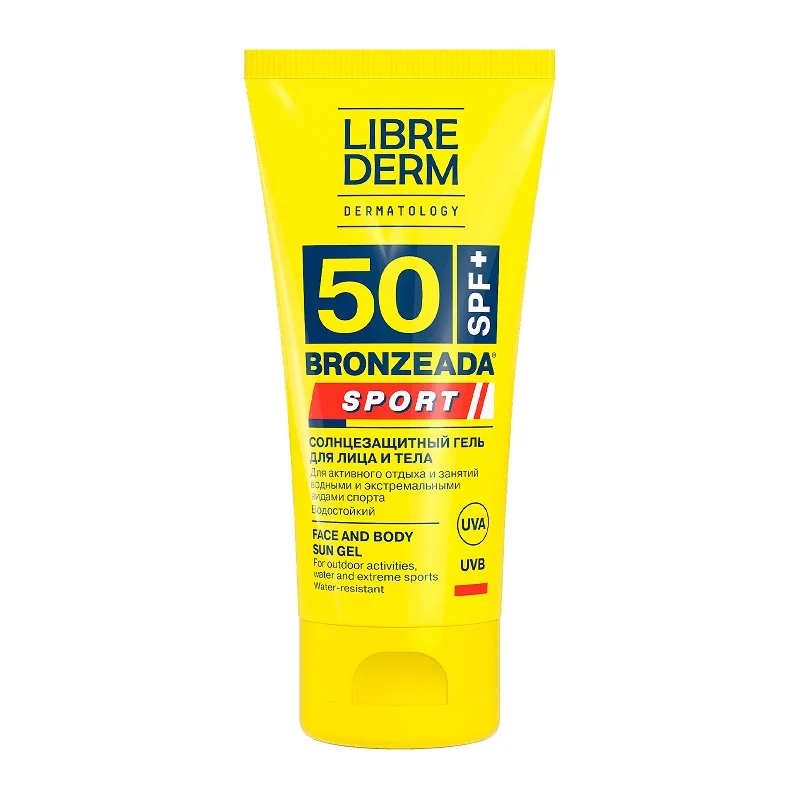Либридерм Бронзиада Спорт Гель Cолнцезащитный для Лица И Тела Spf 50 50 мл
