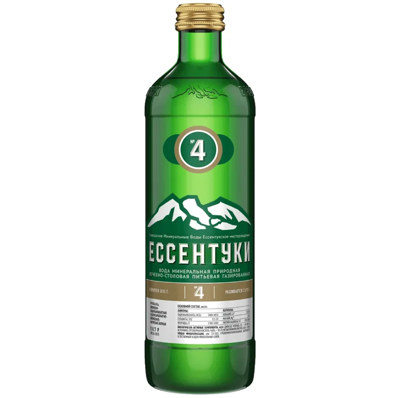 Вода Минеральная Ессентуки №4 450 мл Стекло