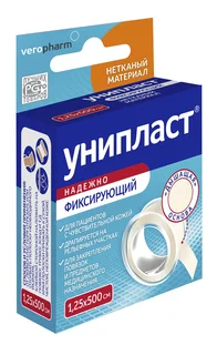 Унипласт пластырь нетканная основа 1,25×500 см