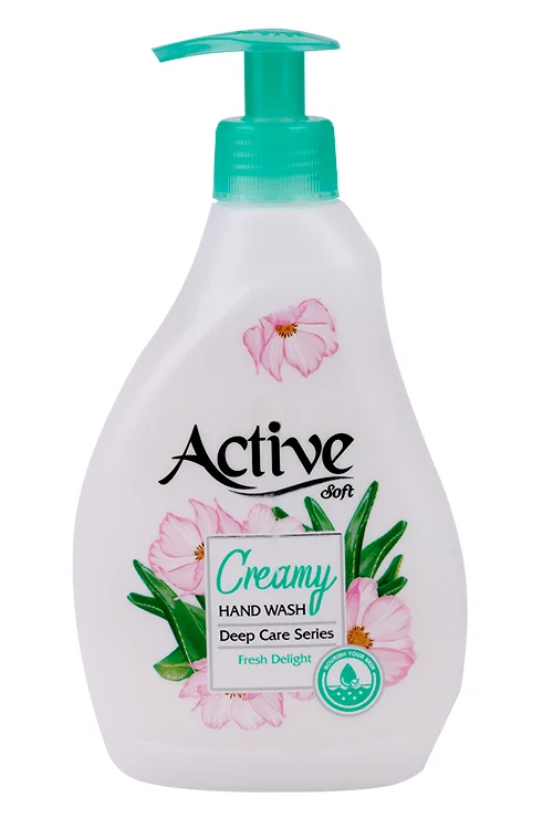 Крем-мыло Active Soft Creamy hand wash deep care series для рук Алоэ вера / лотос 350 мл