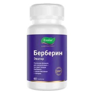 Берберин, 60 капсул, Evalar Laboratory