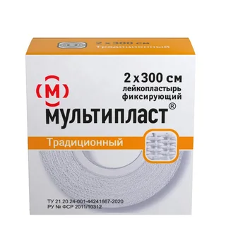 Пластырь Мультипласт фиксирующий традиционный 2×300 см