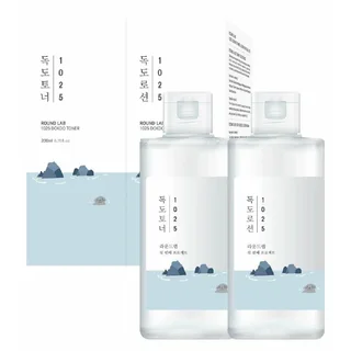 Набор увлажняющий для ухода за кожей с морской водой Dokdo Toner 200 мл+ Lotion 200 мл Round LAB