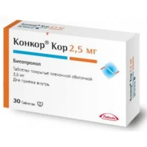 Конкор таблетки 2.5 мг 30 шт