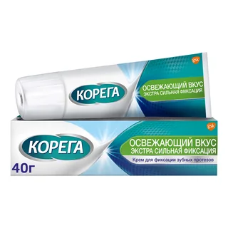 Корега крем для фиксации зубн. протезов максимальное прилегание 40 мл