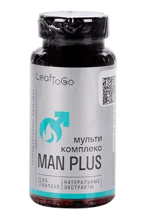 Мультикомплекс Man Plus LeafToGo мужская сила 60 шт таблетки