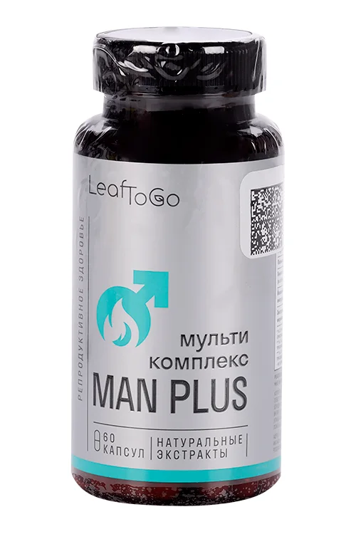 Мультикомплекс Man Plus LeafToGo мужская сила 60 шт таблетки