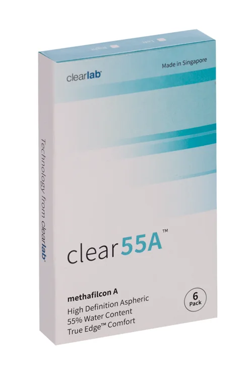Линзы Clearlab Clear55 А контактные R 8,7 (диоптрия +1,75) 6 шт