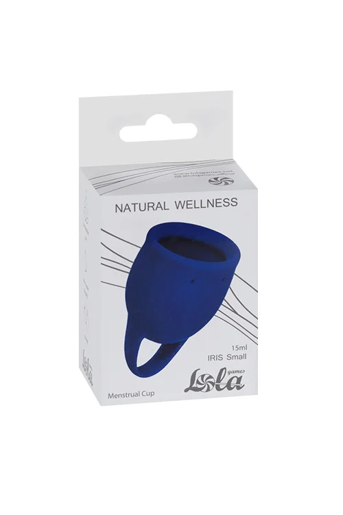 Менструальная чаша Natural Wellness IrisSmail цвет синий 4000-07lola силикон 15 мл
