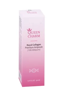 Сыворотка Queen Charm Ампульная увлажняющая с коллагеном 10% для лица 30 мл