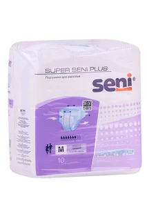 Подгузники Seni Super Plus Medium для тяжелой степени недержнаия 10 шт
