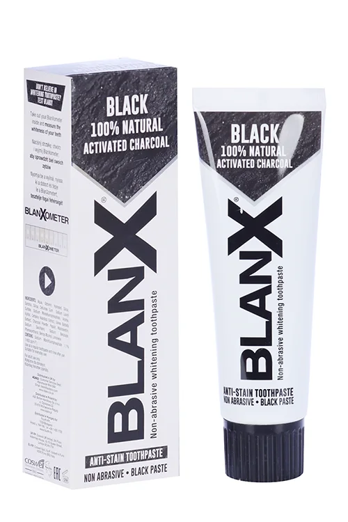 Зубная паста Blanx Black Charcoal с углем 75 мл