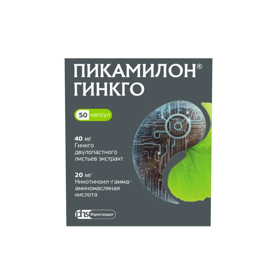 Пикамилон капсулы 40+20 мг 50 шт