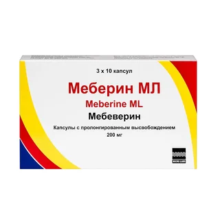 Мебеверин мл капсулы пролонг. 200 мг 30 шт
