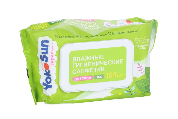 Салфетки ЙокоСан Эко влаж гигиен детск 100 шт