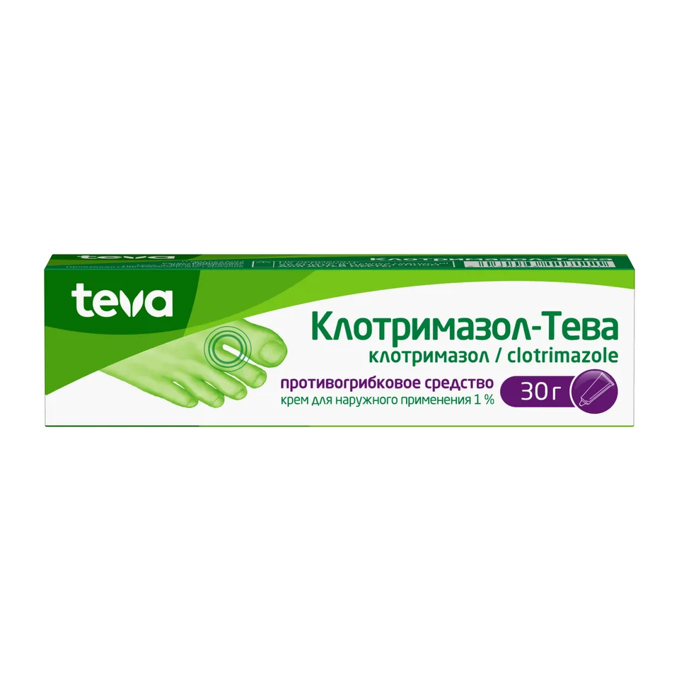 Клотримазол-Тева крем 1 % 30 г