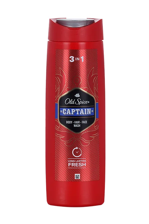 Гель и шампунь OLD Spice 3 в 1 для душа captain 400 мл