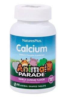 Кальций NaturesPlus Animal Parade со вкусом ванильного пломбира без сахара 90 шт таблетки жевательные