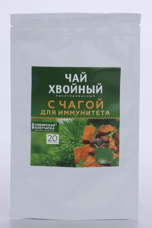 Чай хвойный С Чагой 2 гр 20 шт ф/п