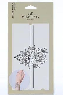 Тату-браслет переводной MIAMITATSOrnamental Floral Bracelet (0872)