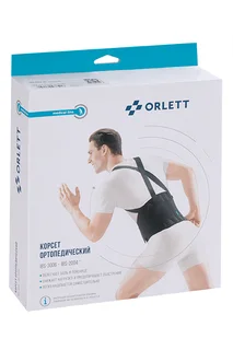 Корсет Orlett ортопедич для спины р M черный