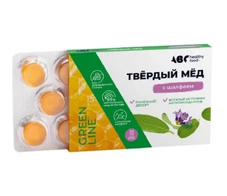 АВС хэлси фуд твердый мед шалфей 30 гр