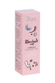 Крем-флюид для лица 7Days сияющий Illuminate ME Rose Girl 4в 1 50 мл