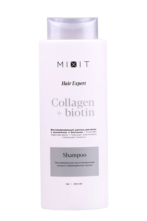 Шампунь Mixit Hair Expert Восстанавливающий с коллаг / биотин для волос 400 мл