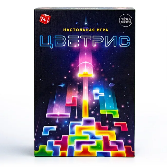 Игра настольная ND Play цветрис 7+