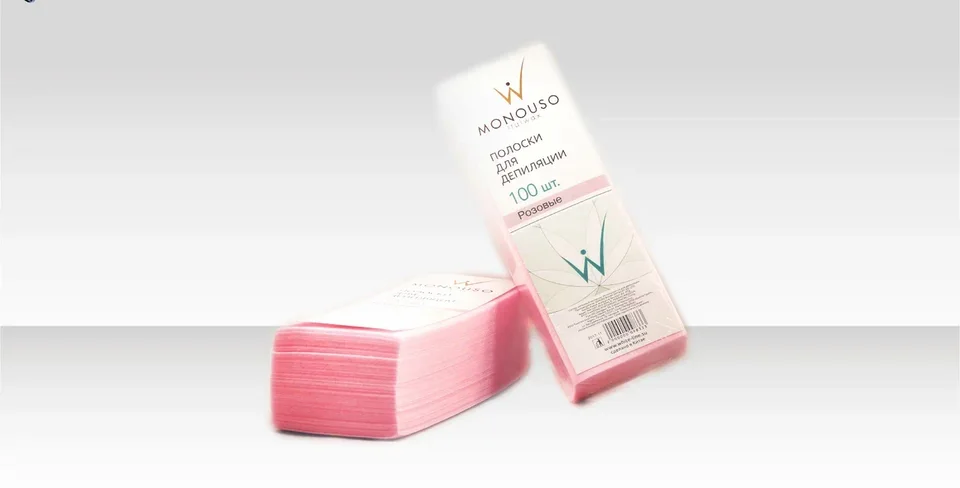 Полоска для депиляции 7*20 Italwax №100 шт розовая