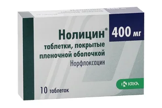 Нолицин 400 мг 10 шт таблетки покрытые пленочной оболочкой