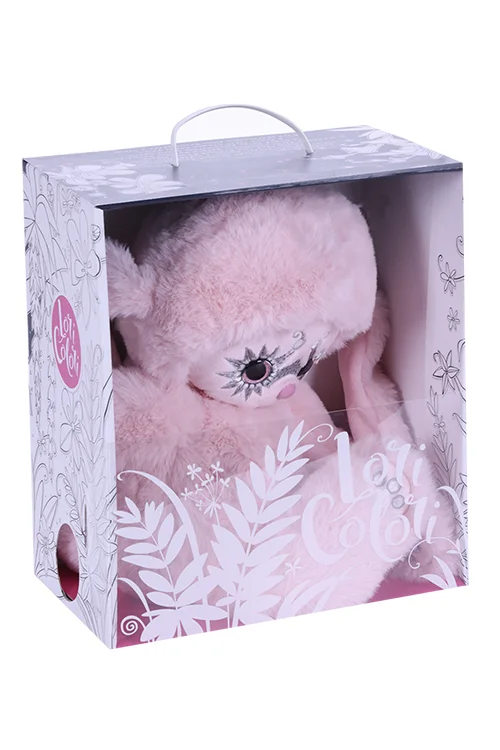 Игрушка Budi Basa Lori Colori Ёё розовая мягкая 30 см
