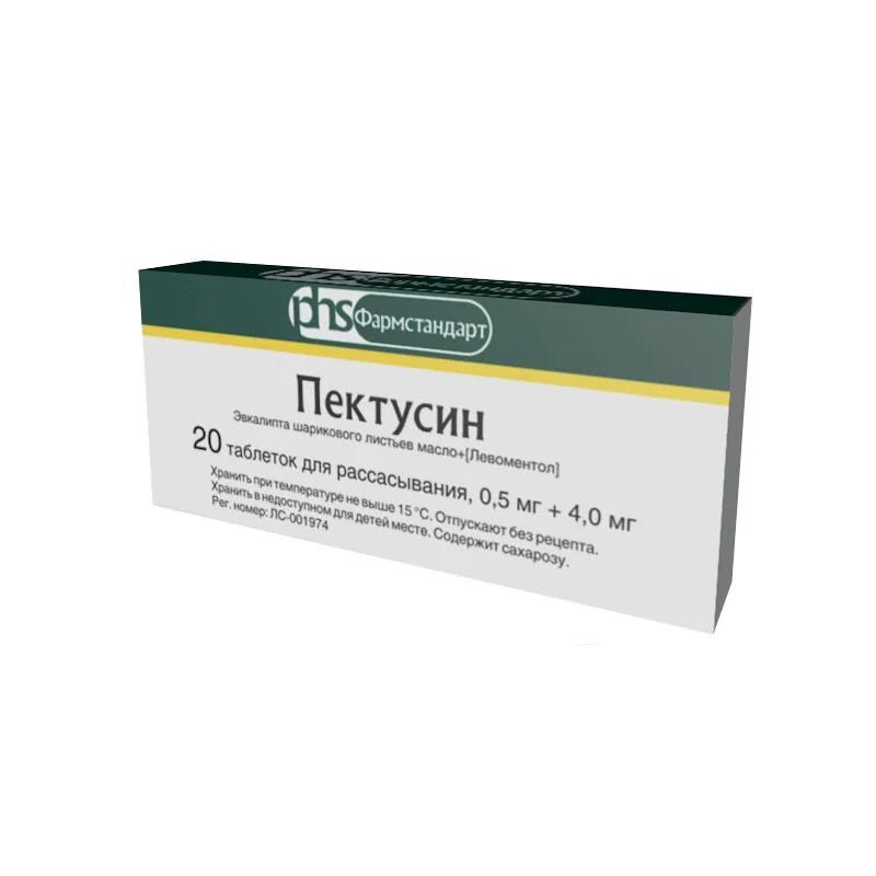 Пектусин таблетки 0.5+4 мг 20 шт
