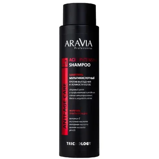 Aravia Professional Шампунь мультикислотный против выпадения и ломкости волос acid intensive shampoo 420 мл