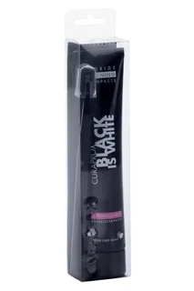 Набор Curaprox зубная паста Black is White (лайм)+ зубная щетка Black is White взрослая